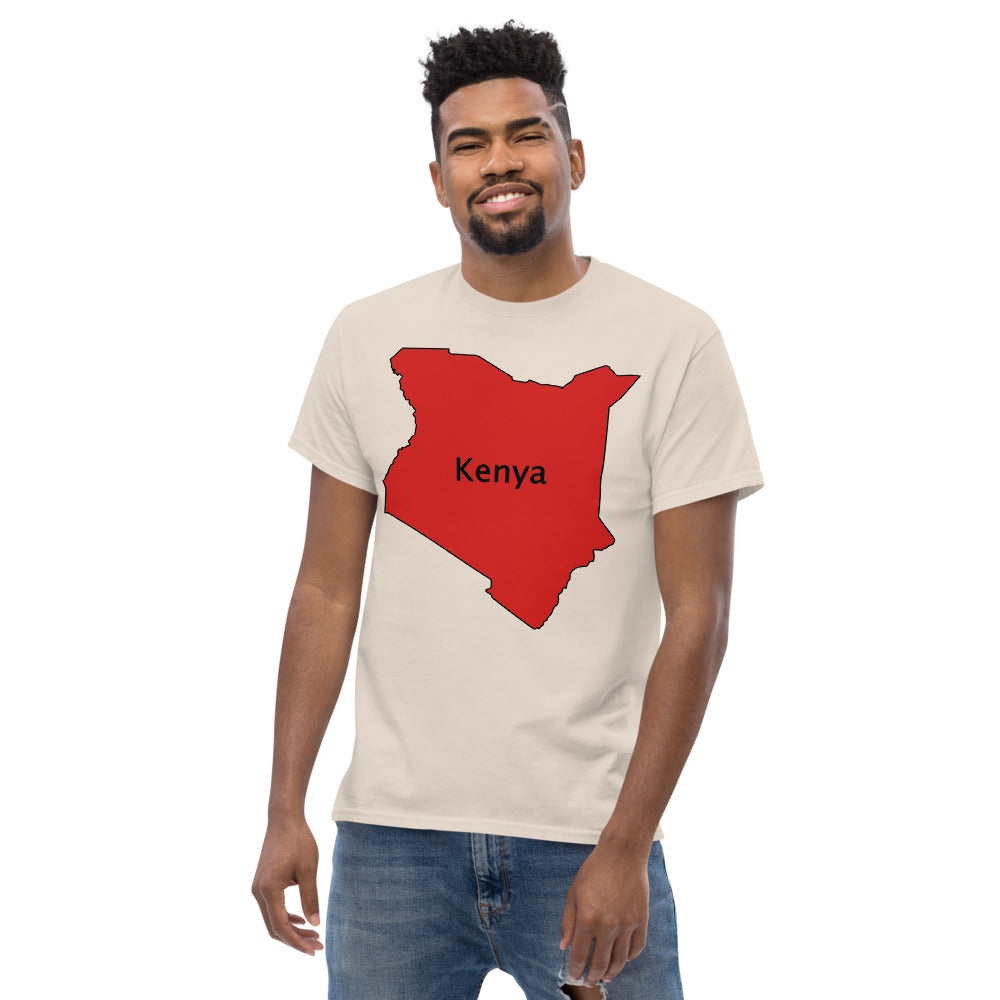 Kenya shape Men's heavyweight tee