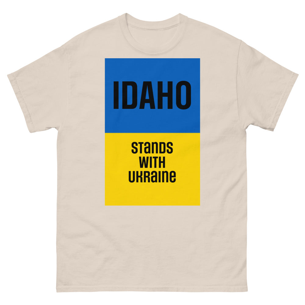 Idaho Stands with Ukraine. Men's heavyweight tee