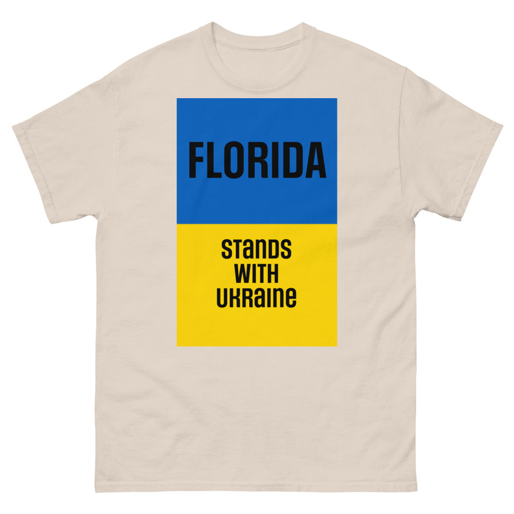 Florida Stands with Ukraine. Men's heavyweight tee