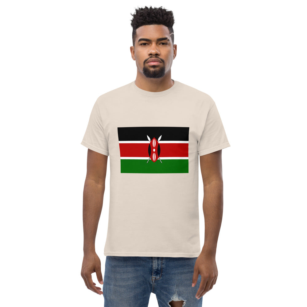 Kenyan Flag Men's heavyweight tee