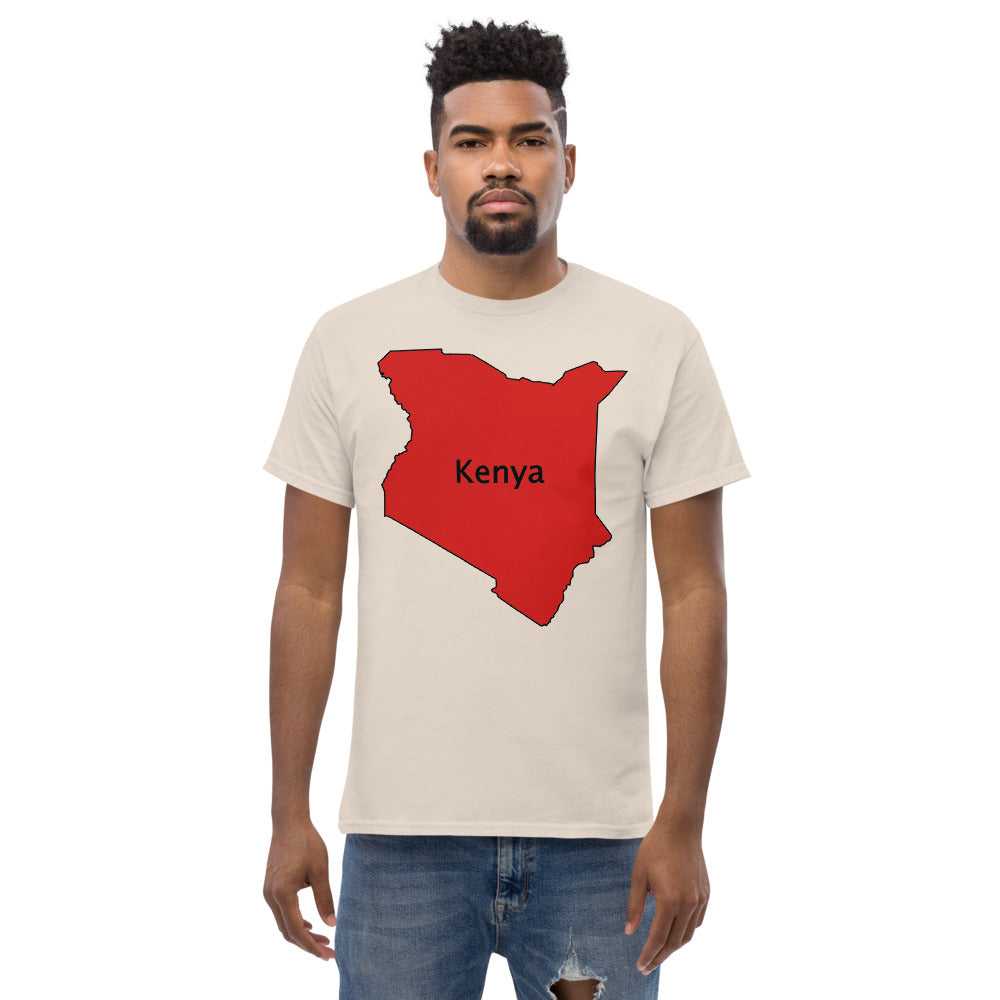 Kenya shape Men's heavyweight tee