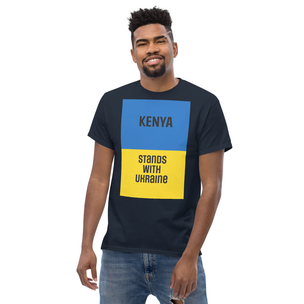 KENYA Stands with Ukraine.  Men's heavyweight tee