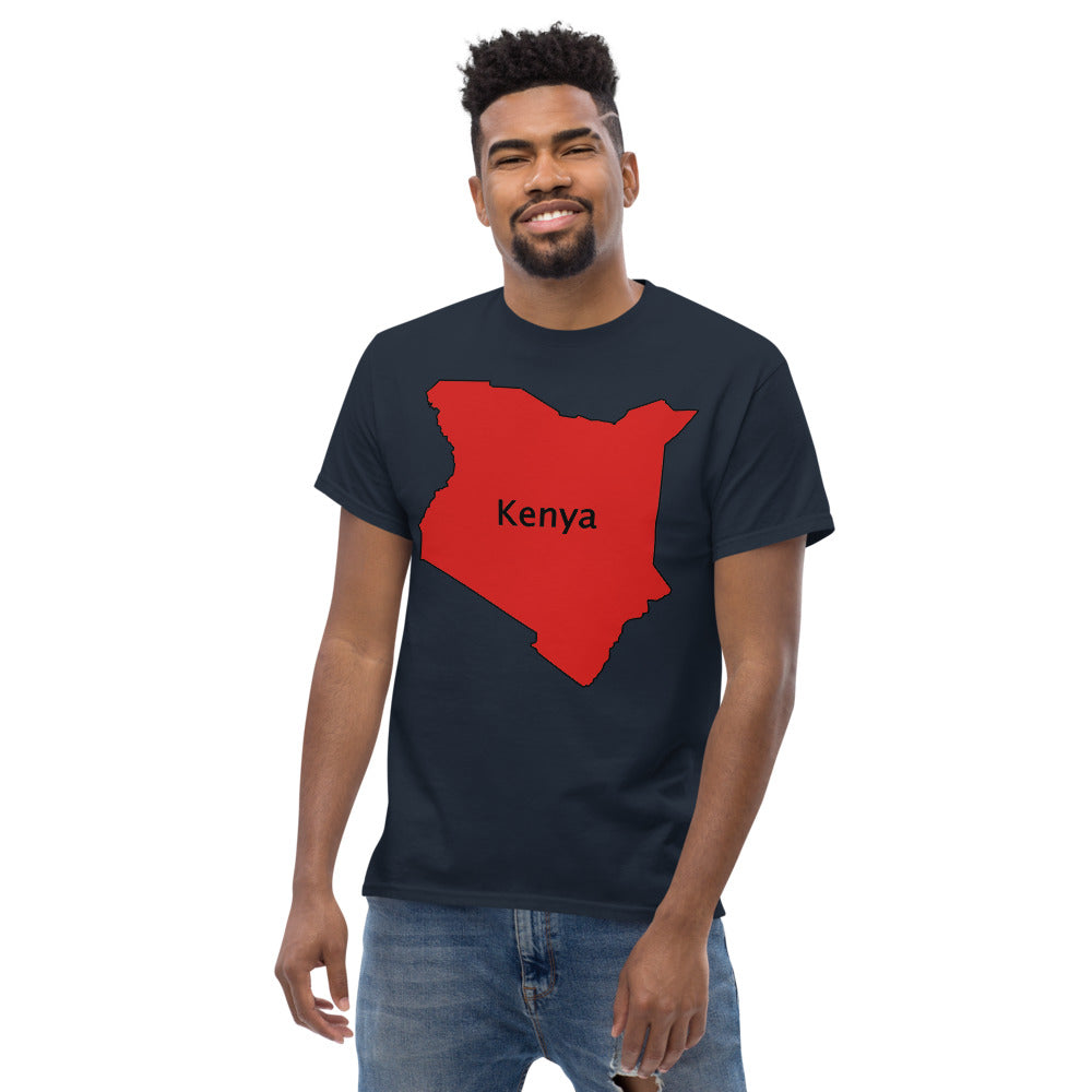 Kenya shape Men's heavyweight tee