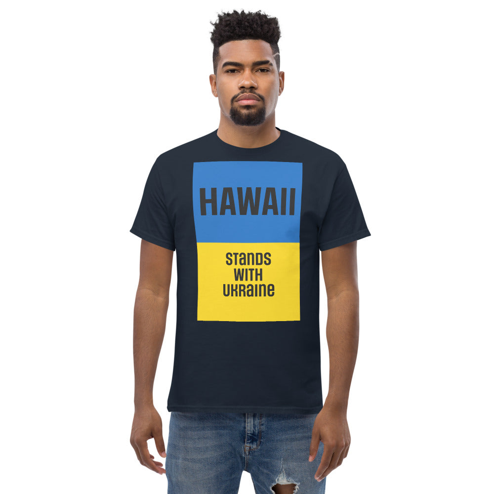 Hawaii Stands with Ukraine. Men's heavyweight tee