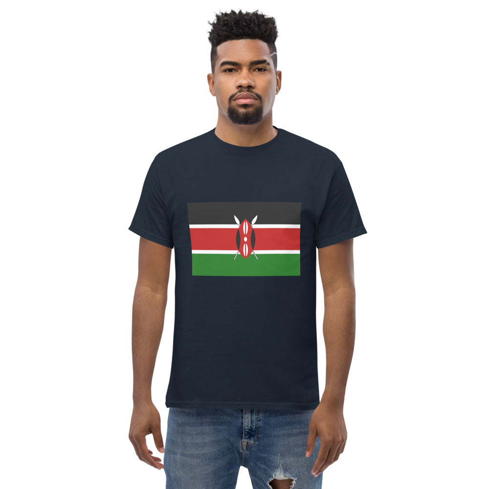 Kenyan Flag Men's heavyweight tee