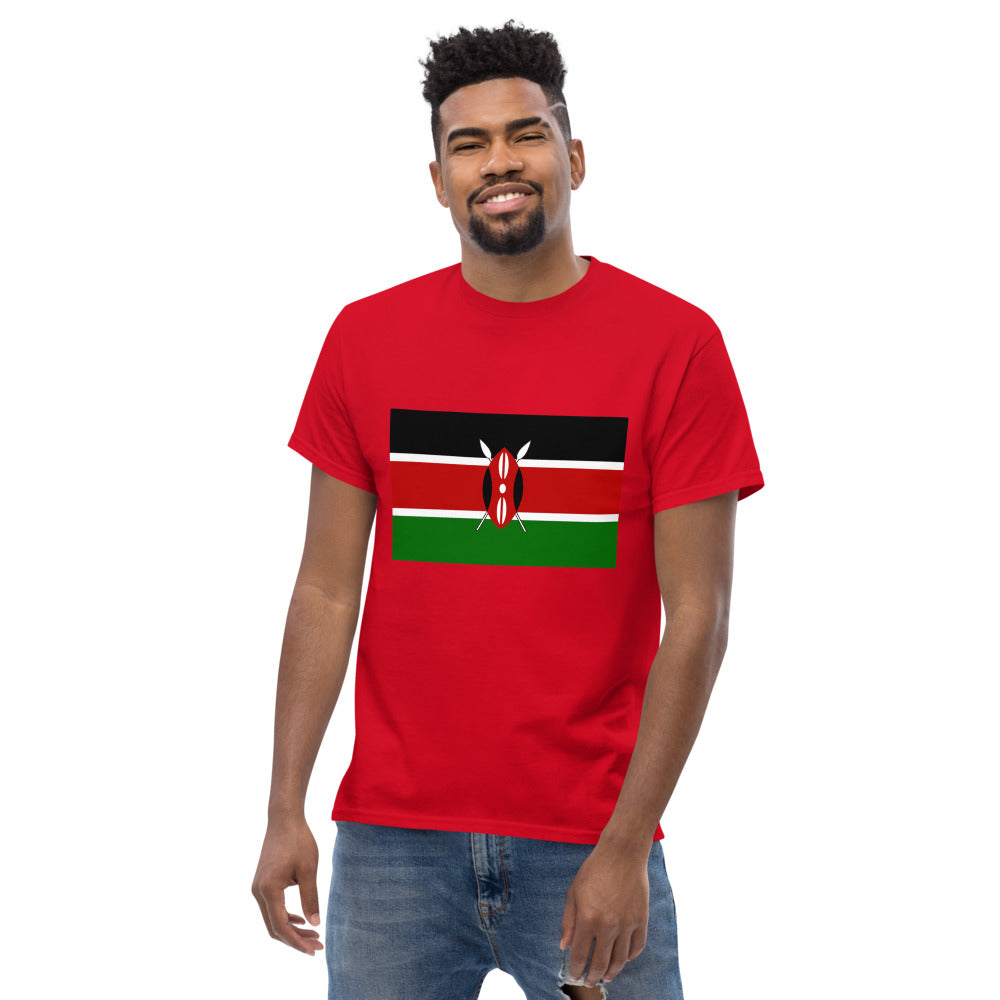 Kenyan Flag Men's heavyweight tee