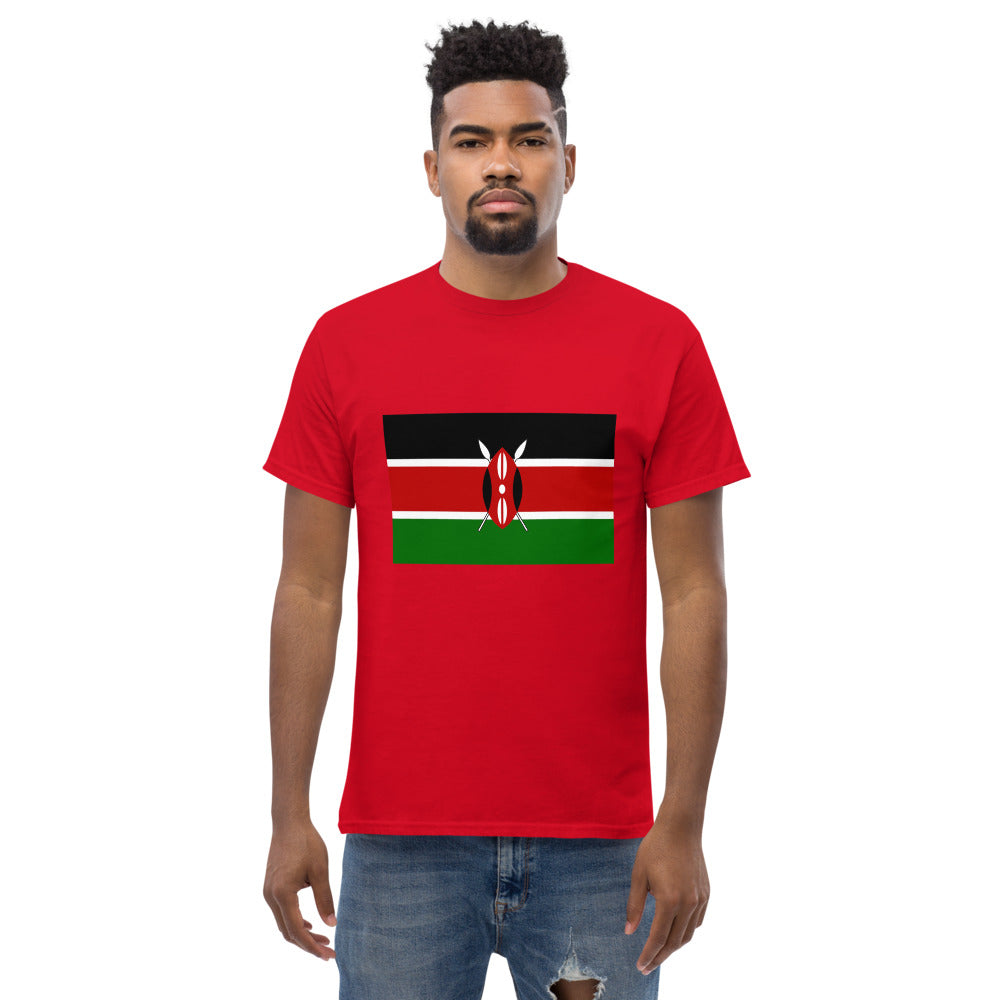 Kenyan Flag Men's heavyweight tee