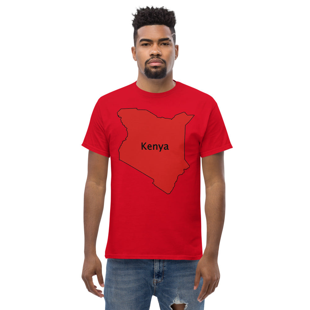 Kenya shape Men's heavyweight tee