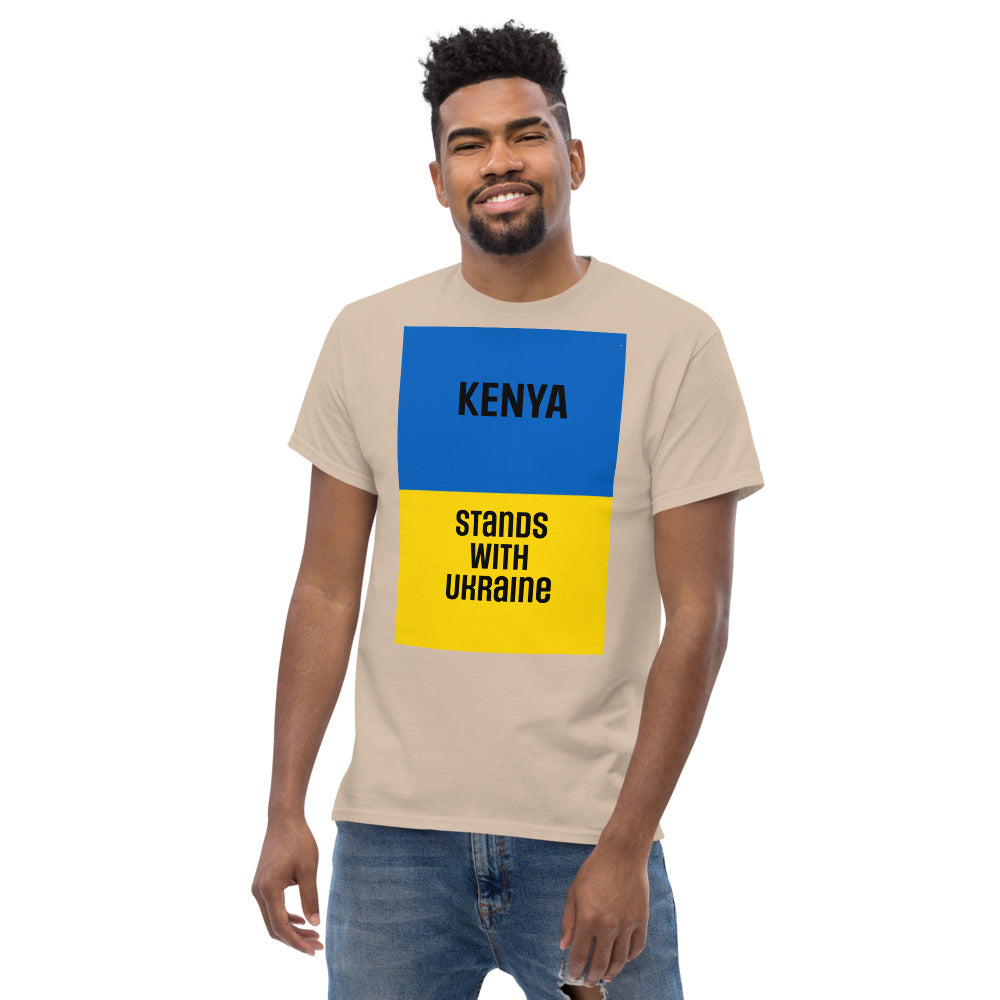 KENYA Stands with Ukraine.  Men's heavyweight tee