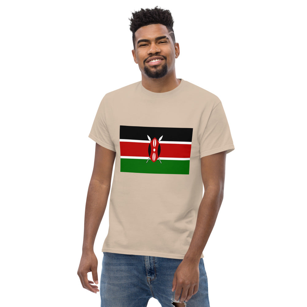 Kenyan Flag Men's heavyweight tee