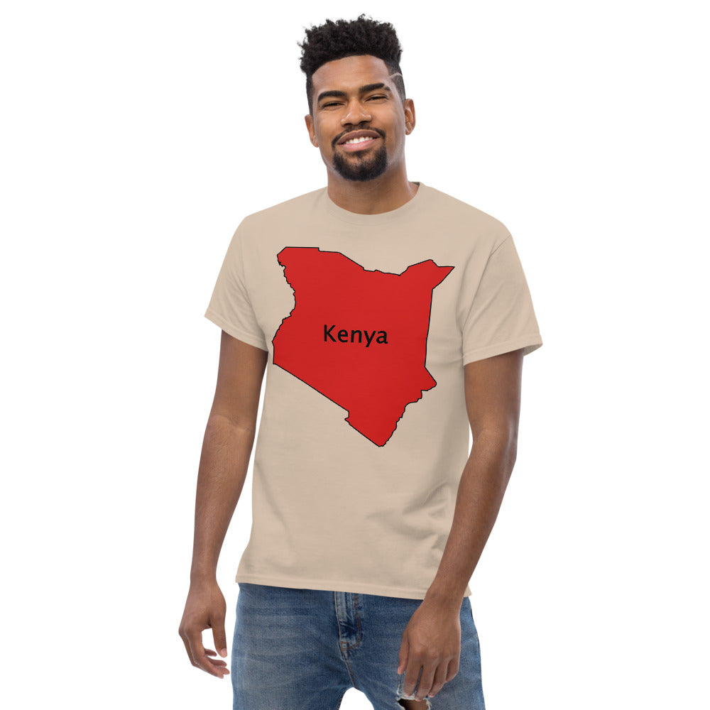 Kenya shape Men's heavyweight tee