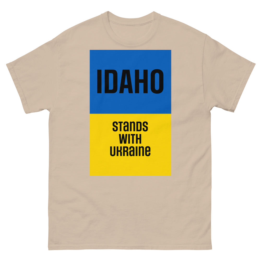 Idaho Stands with Ukraine. Men's heavyweight tee