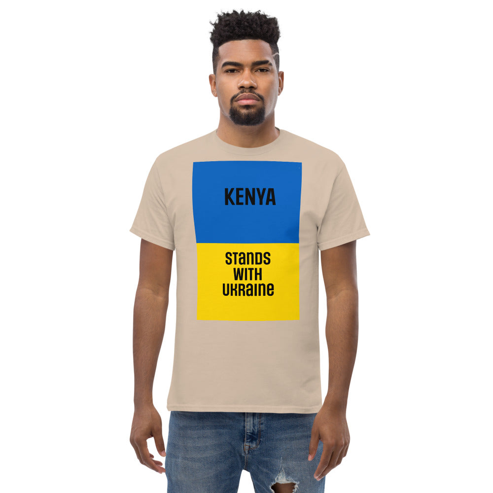 KENYA Stands with Ukraine.  Men's heavyweight tee