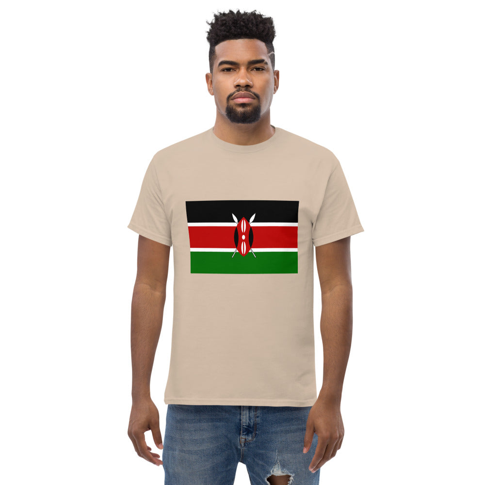 Kenyan Flag Men's heavyweight tee