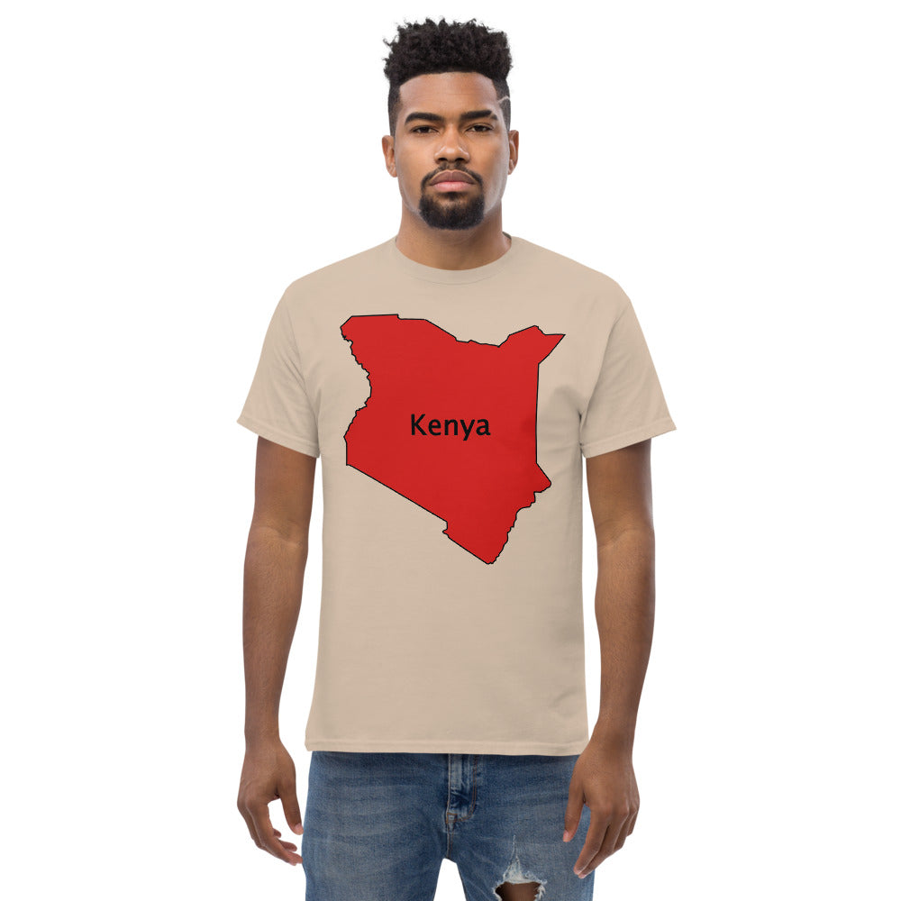 Kenya shape Men's heavyweight tee