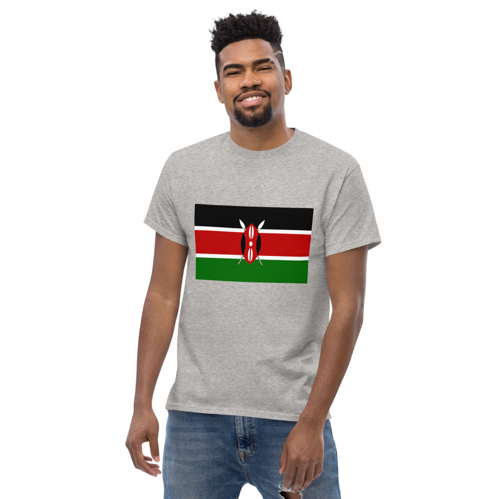 Kenyan Flag Men's heavyweight tee