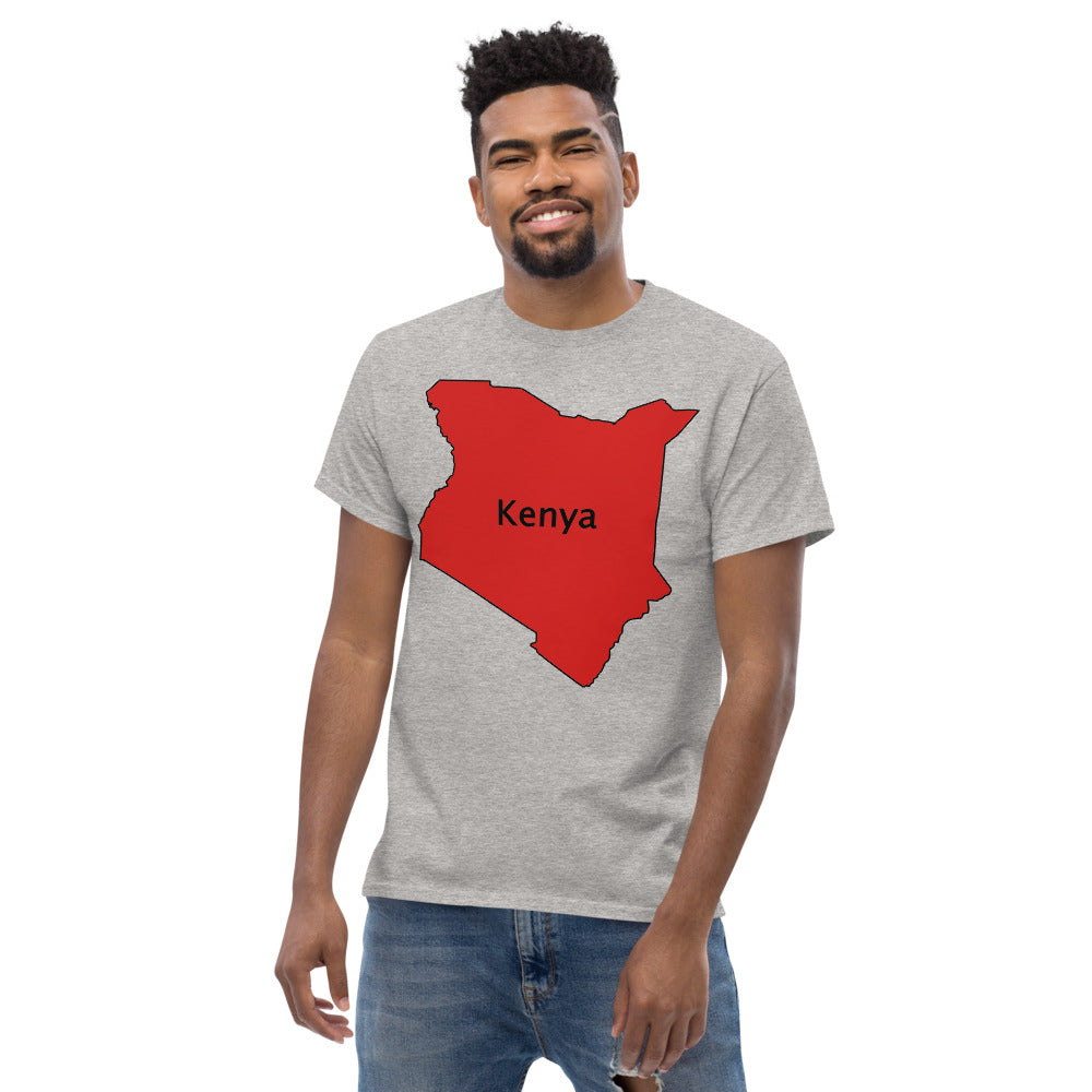 Kenya shape Men's heavyweight tee