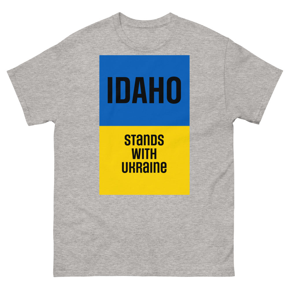 Idaho Stands with Ukraine. Men's heavyweight tee