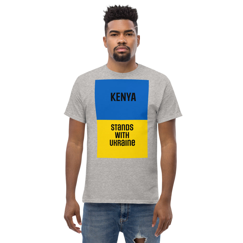 KENYA Stands with Ukraine.  Men's heavyweight tee