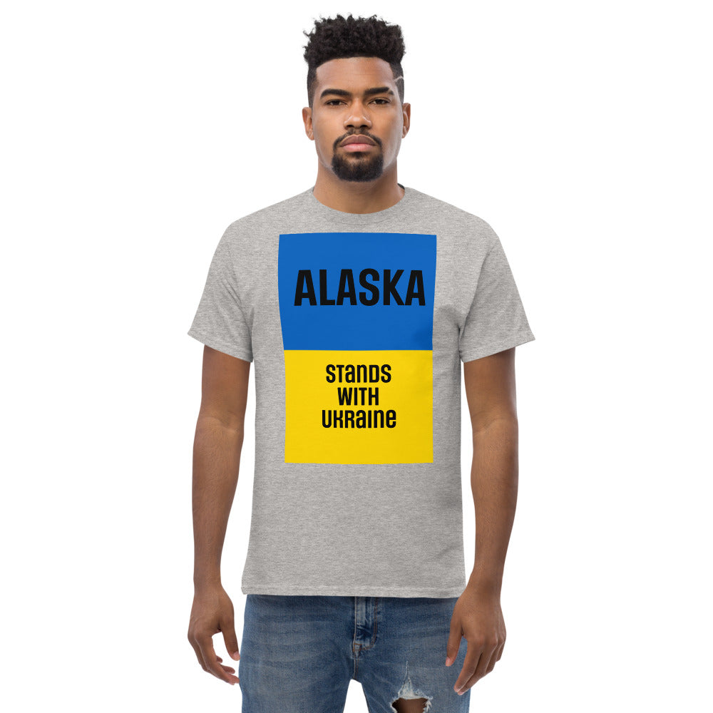 Alaska Stands with Ukraine. Men's heavyweight tee
