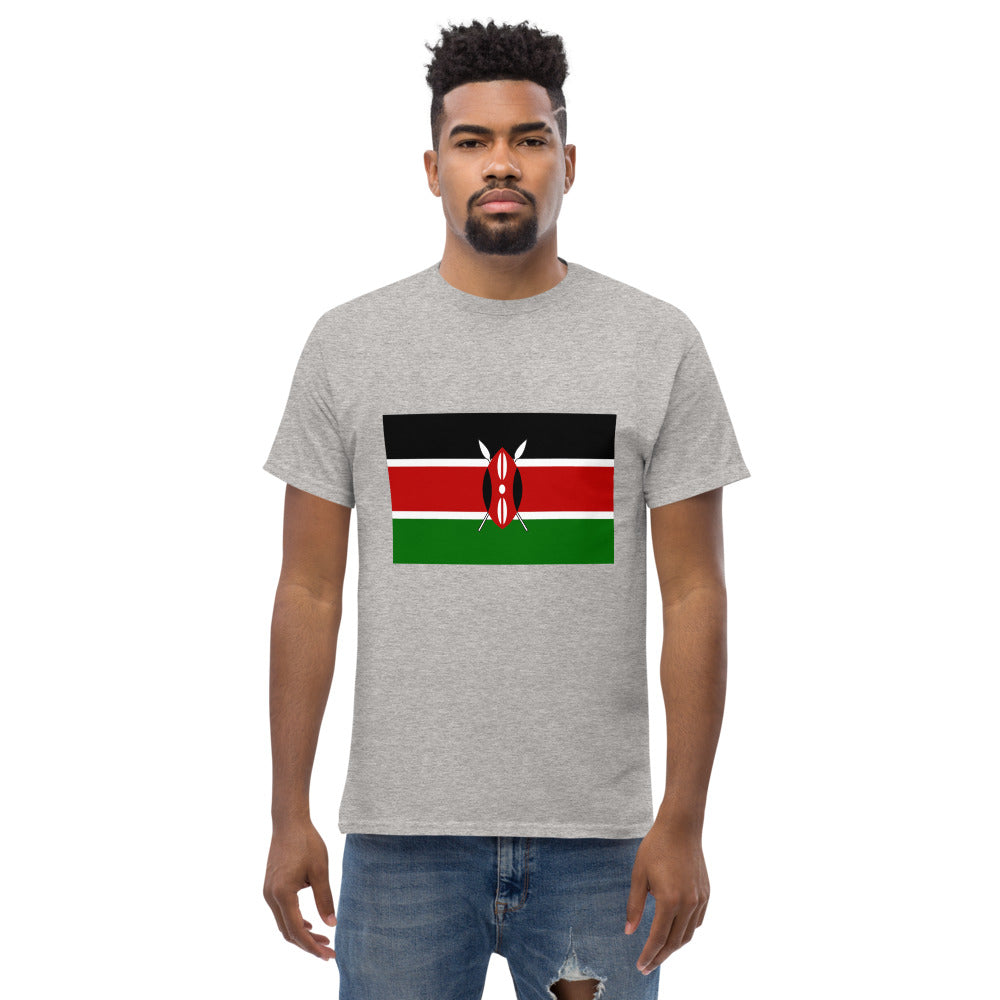 Kenyan Flag Men's heavyweight tee