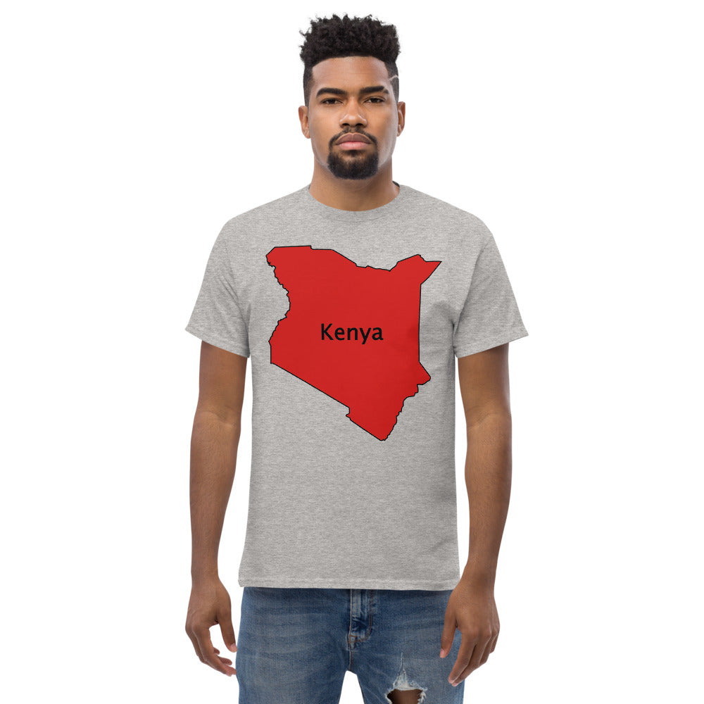 Kenya shape Men's heavyweight tee