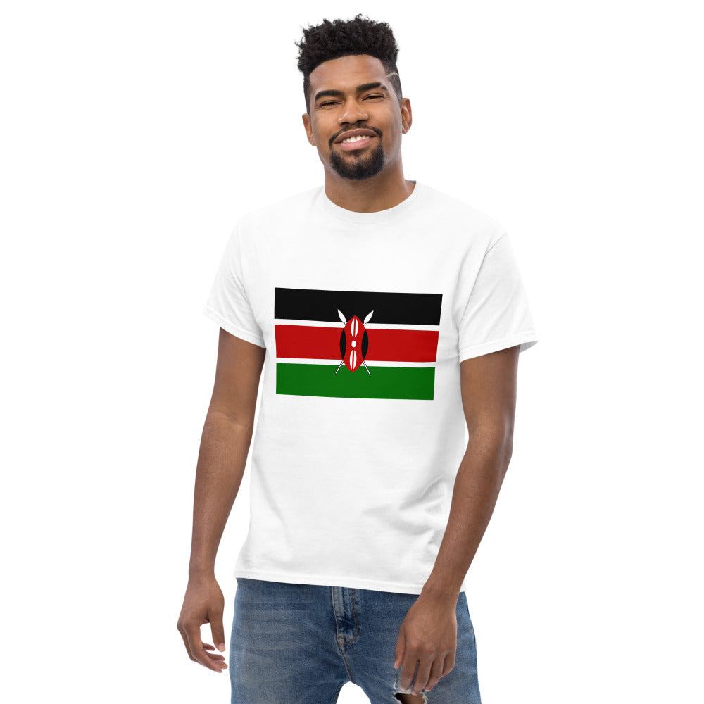 Kenyan Flag Men's heavyweight tee