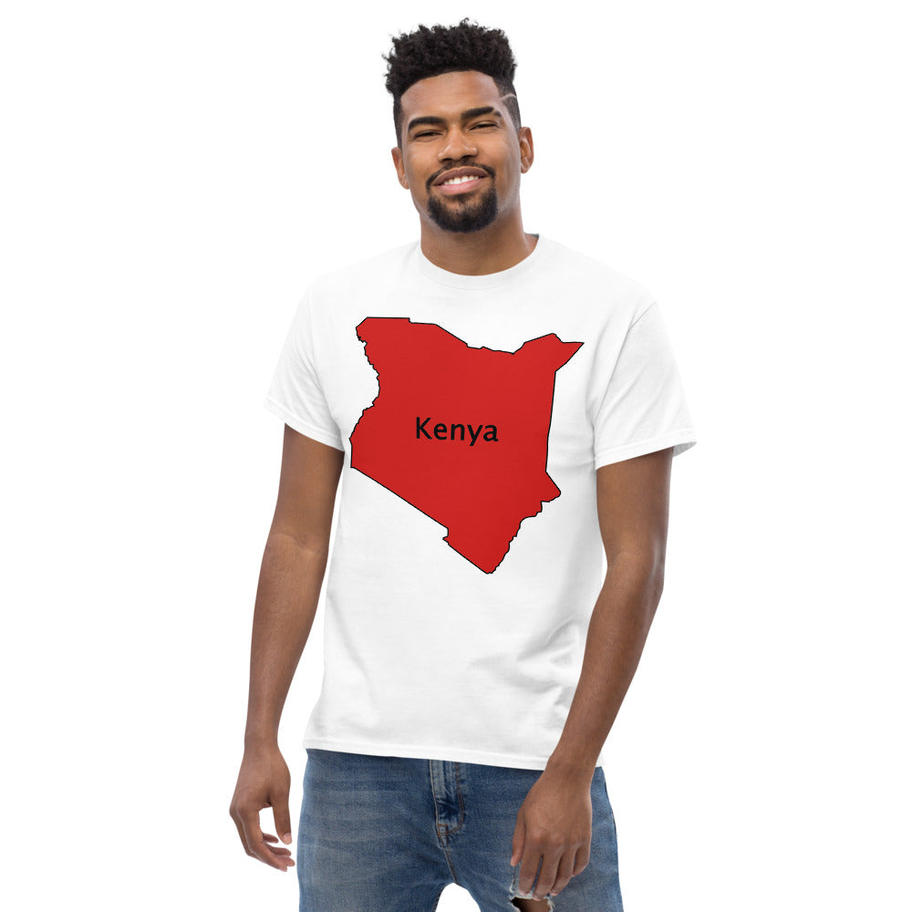 Kenya shape Men's heavyweight tee