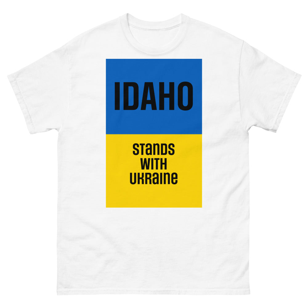 Idaho Stands with Ukraine. Men's heavyweight tee