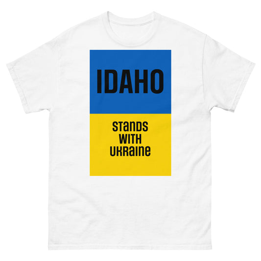 Idaho Stands with Ukraine. Men's heavyweight tee