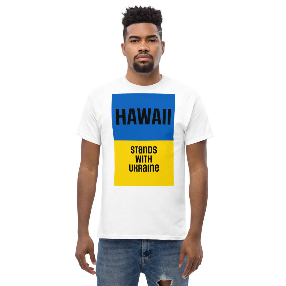 Hawaii Stands with Ukraine. Men's heavyweight tee