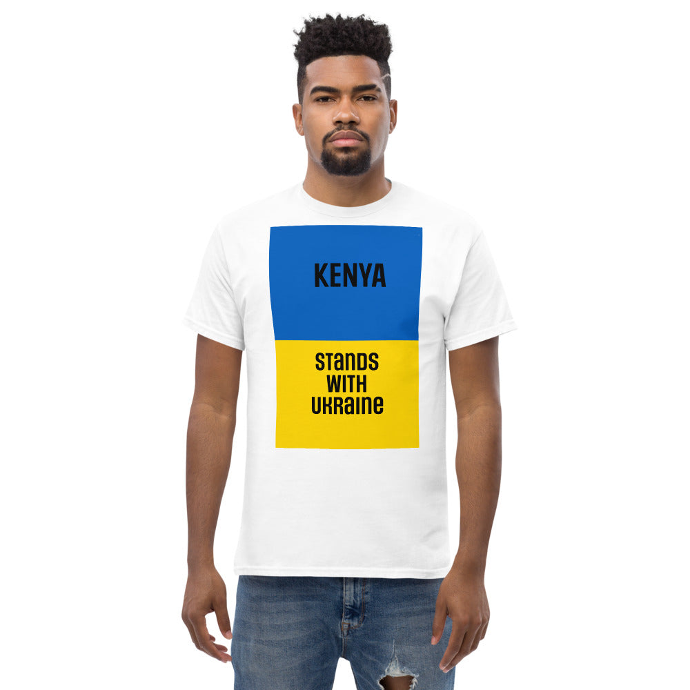 KENYA Stands with Ukraine.  Men's heavyweight tee