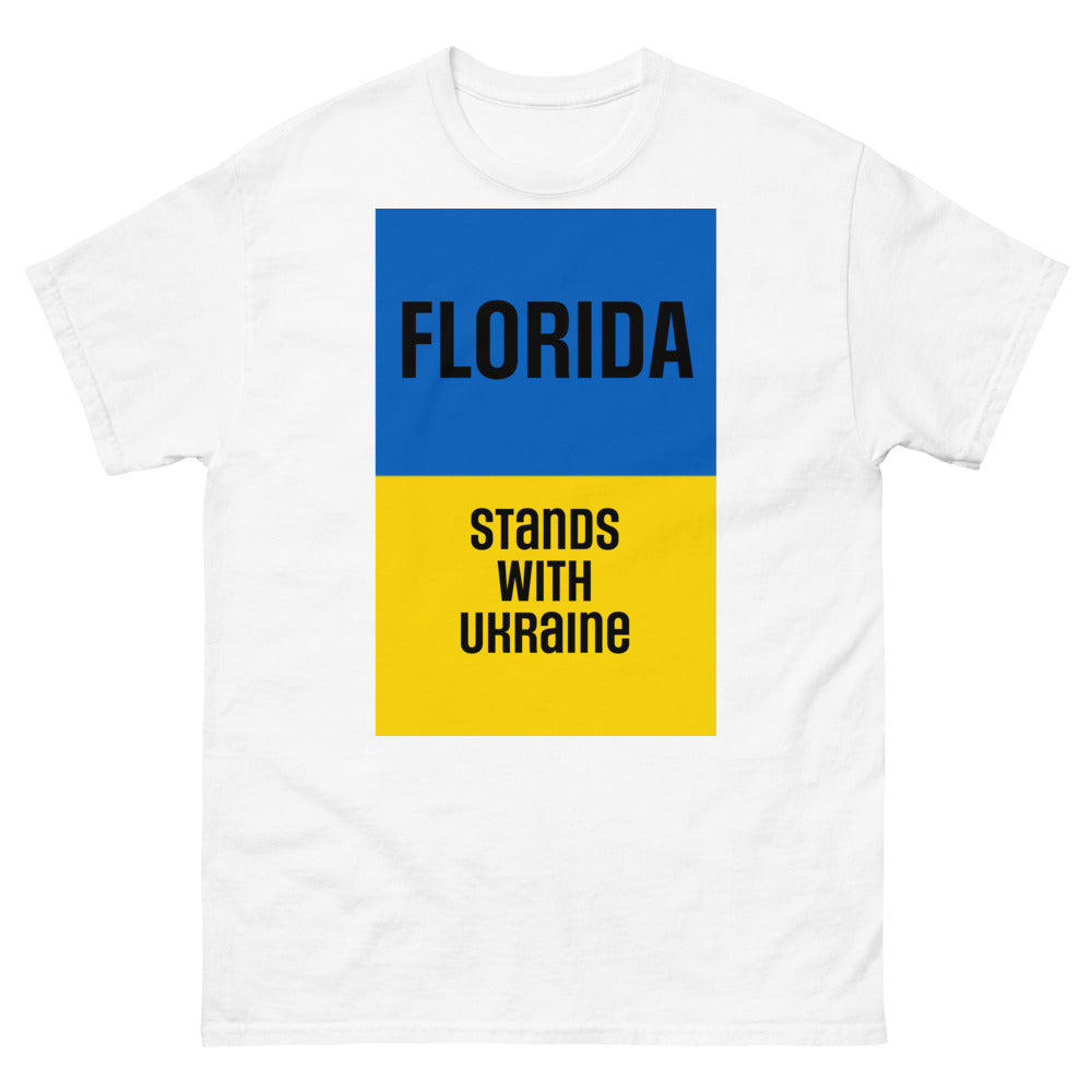 Florida Stands with Ukraine. Men's heavyweight tee