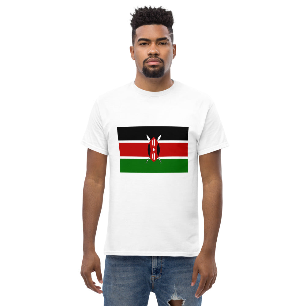 Kenyan Flag Men's heavyweight tee