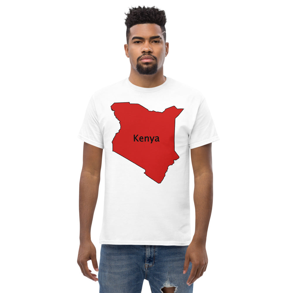 Kenya shape Men's heavyweight tee