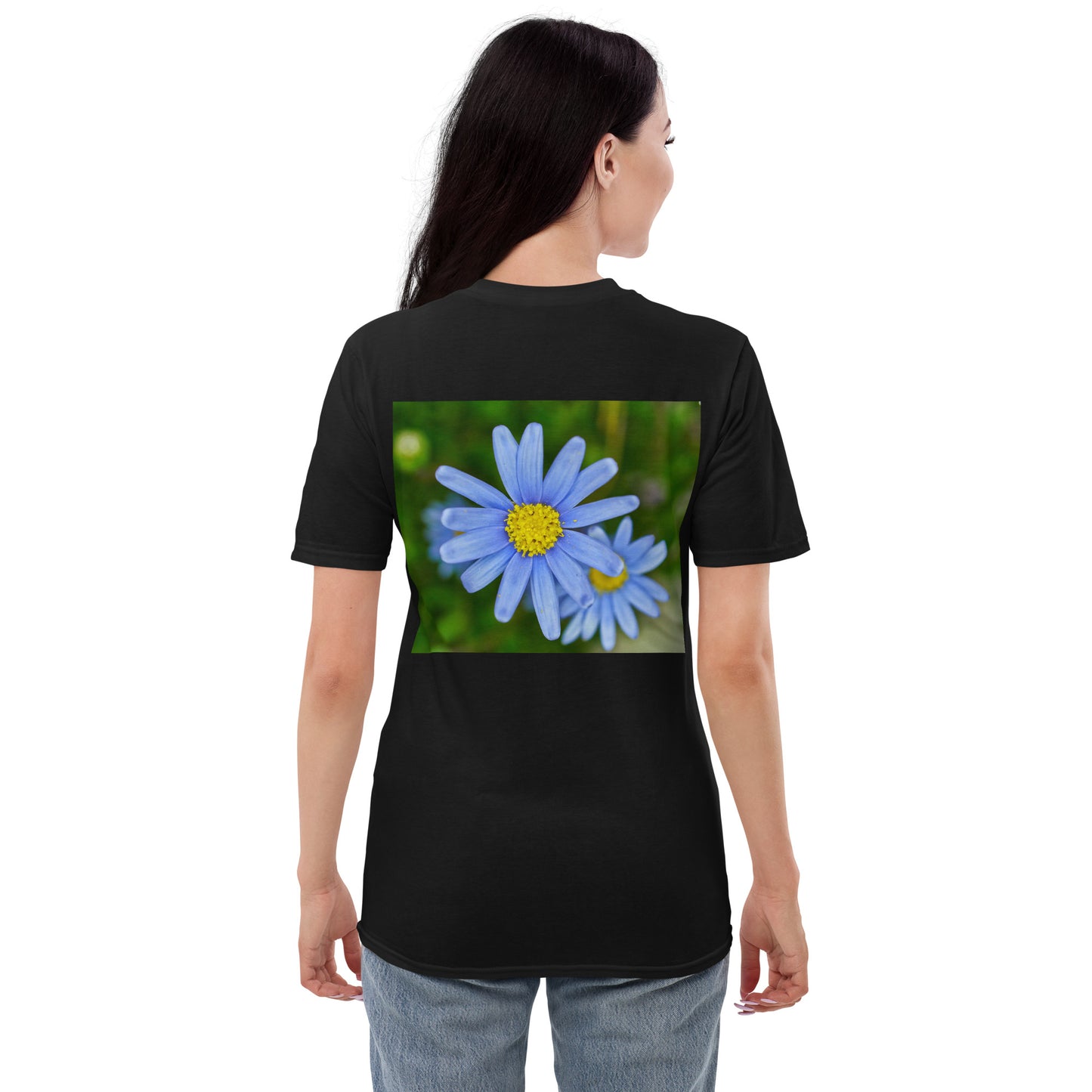 Photo Blue Flower Short-Sleeve T-Shirt