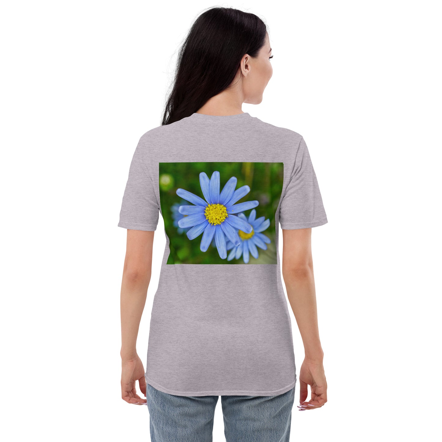 Photo Blue Flower Short-Sleeve T-Shirt